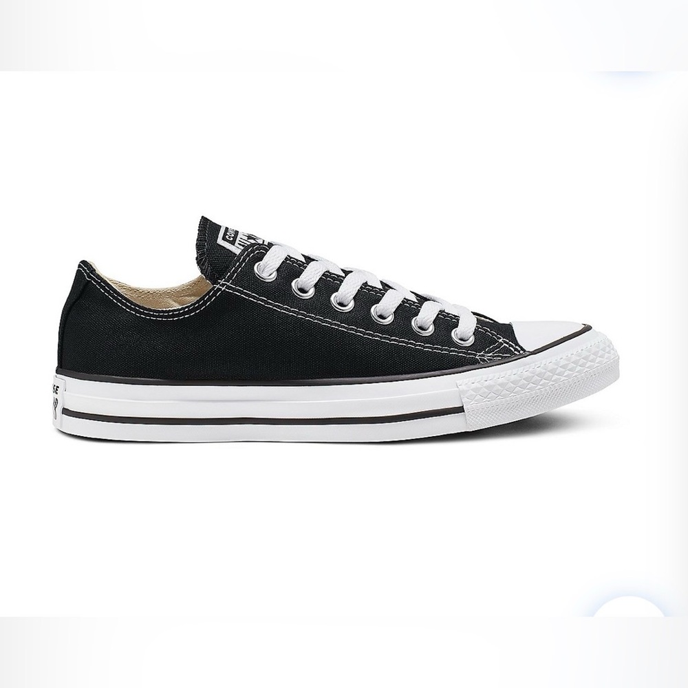 Converse Black Canvas Sneakers with White Trim